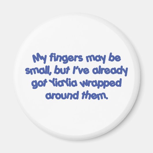 YiaYia's 包まれた （青） マグネット (正面)