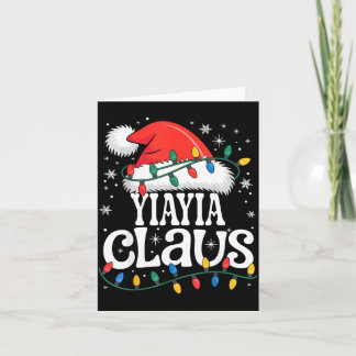Yiayia Claus Funny Xmas Christmas Grandma Holiday  カード