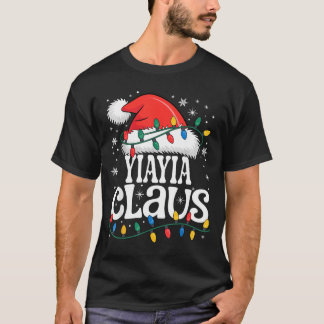 Yiayia Claus Funny Xmas Christmas Grandma Holiday  Tシャツ