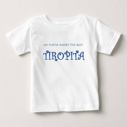 YIAYIA/TIROPITA ベビーTシャツ (正面)