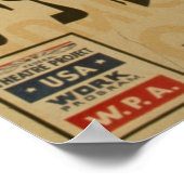 Yiddishアンチ遊ヴィンテージ1939 WPAポスター ポスター (角)