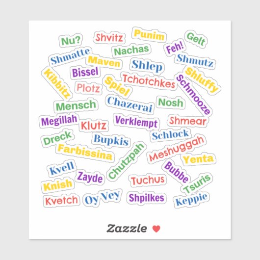Yiddish Hall of Fame Sticker シール (シート)