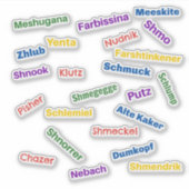 Yiddish Insults Sticker シール (正面)