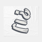 Yiddish "NU?" – 完璧なユダヤ人の表現 フリースブランケット (正面(横))