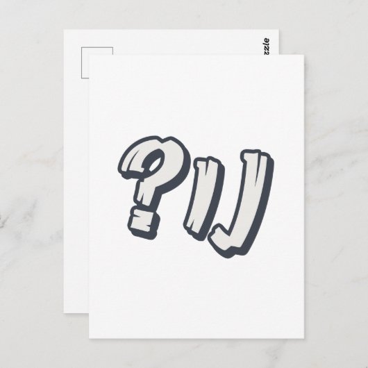 Yiddish "NU?" – 完璧なユダヤ人の表現 ポストカード (正面/裏面)