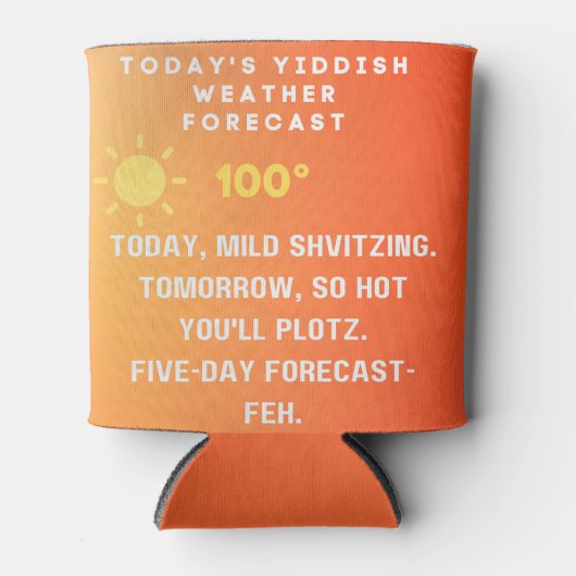Yiddish Weather Forecast  缶クーラー (正面)