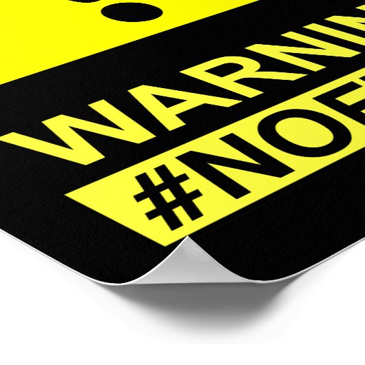 Yield 警告のNo Filter Speaker ポスター (角)