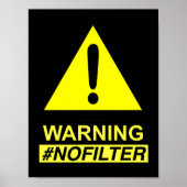 Yield 警告のNo Filter Speaker ポスター (正面)