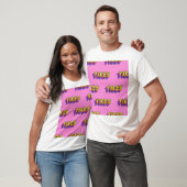 Yikes Words:ピンクのヴィンテージ壁紙。 Tシャツ (ユニセックス)