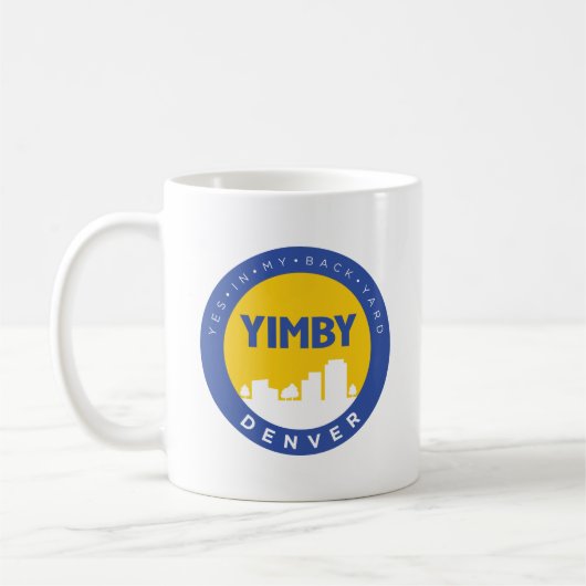 YIMBYデンバーのマグ コーヒーマグカップ (左)