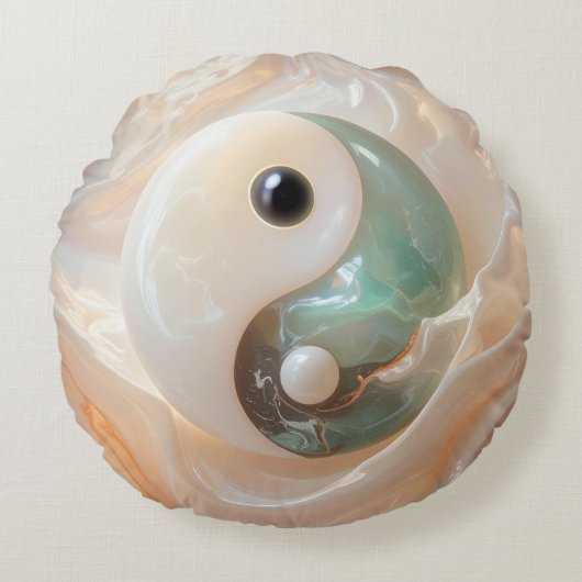 YIN AND YANG - 易経 ラウンドクッション (正面)