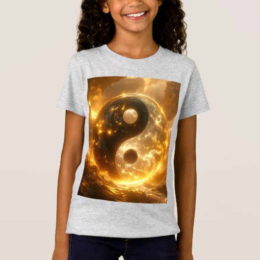 YIN AND YANG - 易経 - Tシャツ (正面)