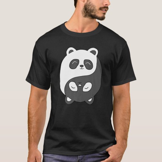 Yin and Yang Bear Predator Koala Meditation Acro H Tシャツ (正面)