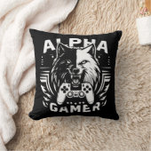 Yin Yang Alpha Gamer Wolf クッション (ブランケット)