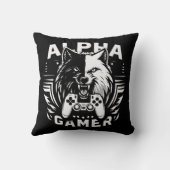 Yin Yang Alpha Gamer Wolf クッション (裏面)