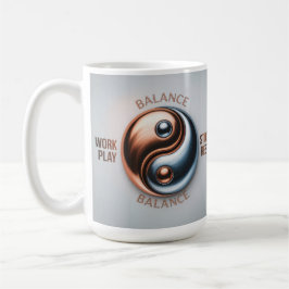 Yin Yang Balance Work Play Study Rest Mug コーヒーマグカップ