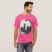 Yin Yang Balancing Cats gift gift Tシャツ (正面フル)