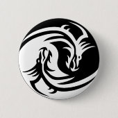 yin yang dragons button 缶バッジ (正面)
