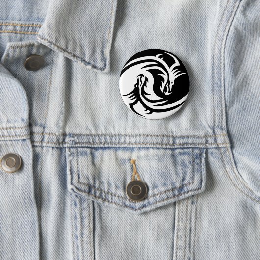 yin yang dragons button 缶バッジ (インサイチュ)