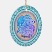 Yin Yang Fish セラミックオーナメント (右)