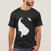 Yin Yang Frenchie French Bulldog Symbol Zen Tシャツ (正面)