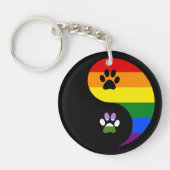 Yin-Yang Genderqueer Acrylic Keychain キーホルダー (正面)