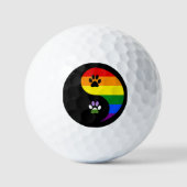 Yin-Yang Genderqueer Golf Balls ゴルフボール (正面)