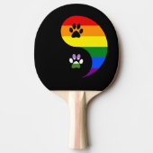 Yin-Yang Genderqueer Ping Pong Paddle 卓球ラケット (正面)