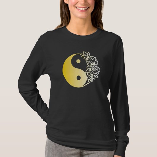 Yin Yang Mandala Qi Gong Yoga Tai Chi Tシャツ (正面)