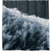 Yin Yang Ocean Glam 1 シャワーカーテン (正面)