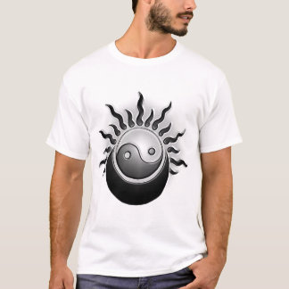 yin yang relieve tシャツ