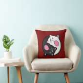 Yin Yang Sleeping Cats In Black And White  クッション (椅子)