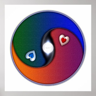 Yin Yang Sun Valentine Love ポスター