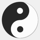 Yin Yang Symbol ラウンドシール (正面)