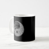 Yin Yang symbol Tree of Life コーヒーマグカップ (正面左)