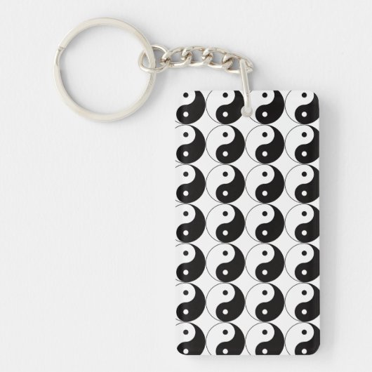 Yin Yang Tai Ji Chinese Symbol Acrylic Keychain キーホルダー (正面)