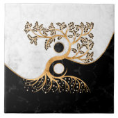 Yin Yang Tree - Marbles and Gold タイル (正面)
