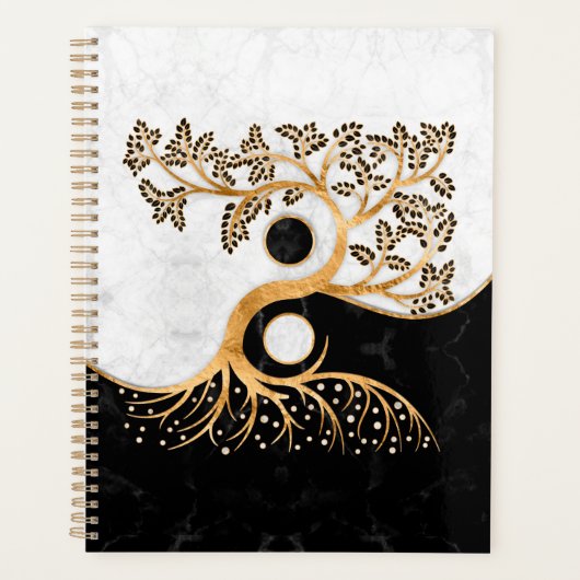 Yin Yang Tree - Marbles and Gold プランナー手帳 (正面)