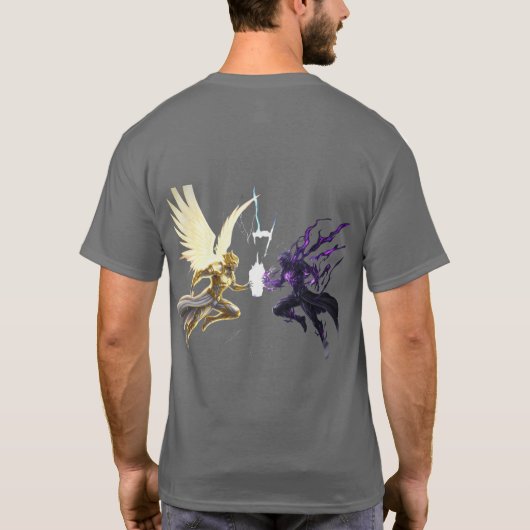 Yin-Yang Wing Emblem T-Shirt – Dark Fantasy Tシャツ (裏面)