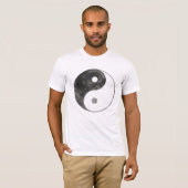 Yin Yang with moon - I-Ching Tシャツ (正面フル)