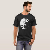 Yin Yang Yoga Zen Cute Cats for Cat  1 Tシャツ (正面フル)