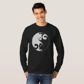 Yin Yang Yoga Zen Cute Cats for Cat  1 Tシャツ (正面フル)