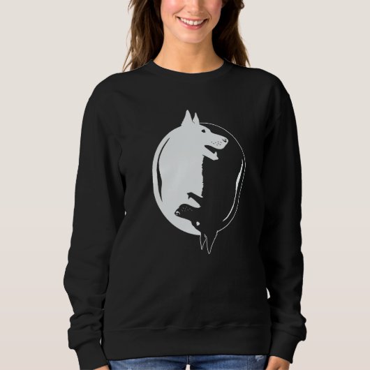 Yin Yang Yoga Zen Cute dogs for Dog   1 スウェットシャツ (正面)