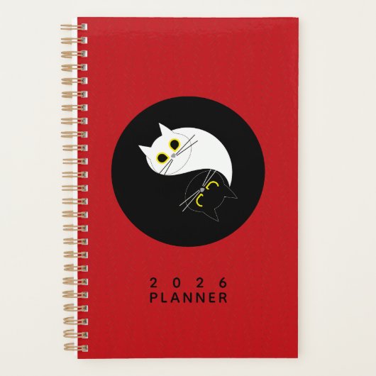 Yin Yang Zen Cat Planner プランナー手帳 (正面)
