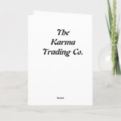 Yingヤンのコイの挨拶状 カード (裏面)