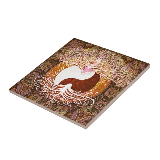 Yingヤンのハートの生命の樹 タイル (側面)