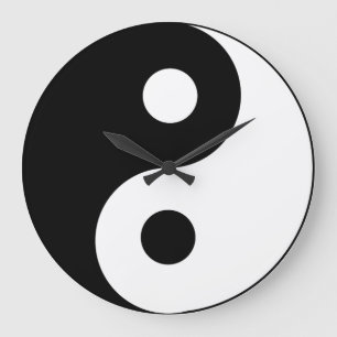 Yingヤンの記号 ラージ壁時計