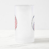 Yingヤンイスラエル共和国アメリカ フロストグラスビールジョッキ (中央)