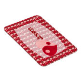 Ying Yangハート（赤/ピンク） マグネット (右側)