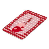 Ying Yangハート（赤/ピンク） マグネット (左側)